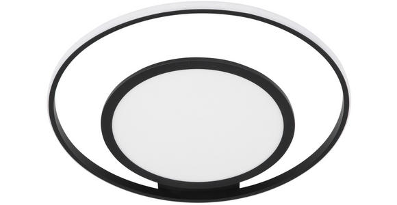 LED-DECKENLEUCHTE 55/54/10 cm - Schwarz/Weiß, Trend, Kunststoff/Metall (55/54/10cm) - Novel