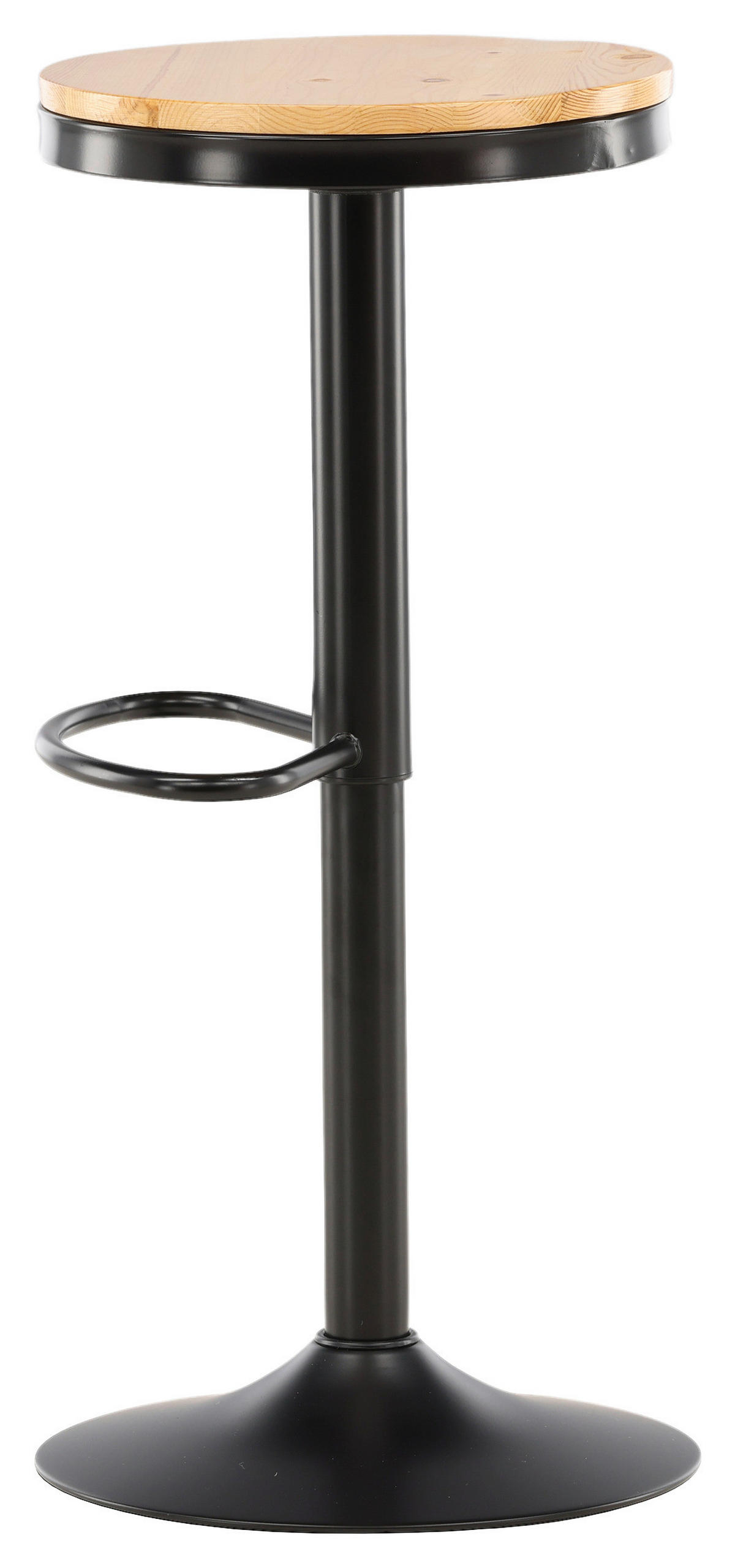 BARHOCKER-SET in Schwarz, Beige  - Beige/Schwarz, Design, Holz/Metall (36.5/80/37cm) - Livetastic