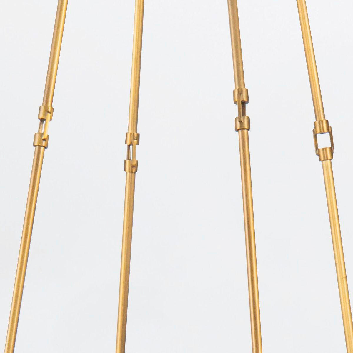 KRONLEUCHTER 29,5/76,2 cm   - Messingfarben, KONVENTIONELL, Glas/Metall (29,5/76,2cm) - Elstead Lighting