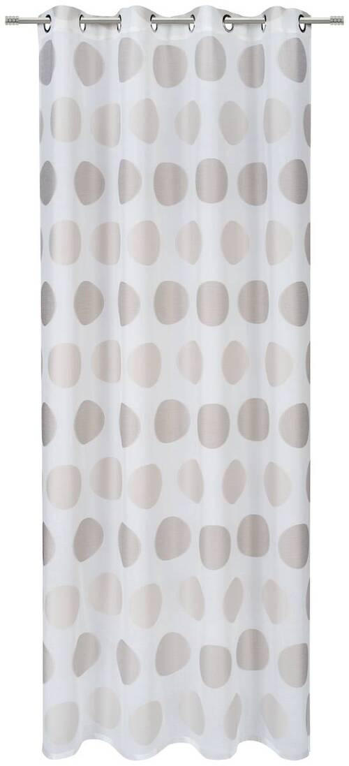 ÖSENVORHANG halbtransparent  - Beige, Design, Textil (140/245cm) - Esposa