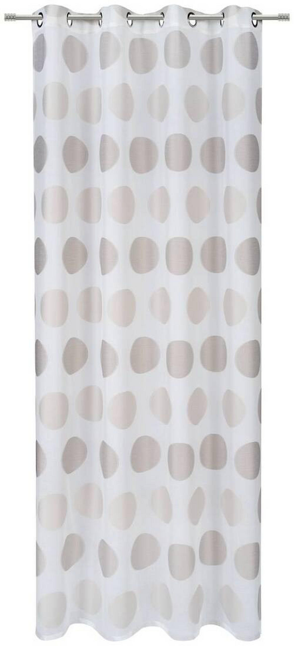 ÖSENVORHANG halbtransparent  - Beige, Design, Textil (140/245cm) - Esposa
