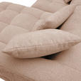 ECKSOFA Rosa Flachgewebe  - Schwarz/Rosa, KONVENTIONELL, Kunststoff/Textil (280/170cm) - Carryhome
