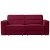 SCHLAFSOFA in Bordeaux  - Bordeaux, KONVENTIONELL, Textil/Metall (202/86/92cm) - Sedda