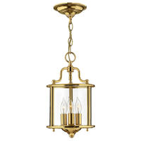 HÄNGLAMPA Elstead HK-Gentry 20/40.1 cm  - mässingsfärgad, Design, metall/glas (20/40.1cm) - Elstead Lighting