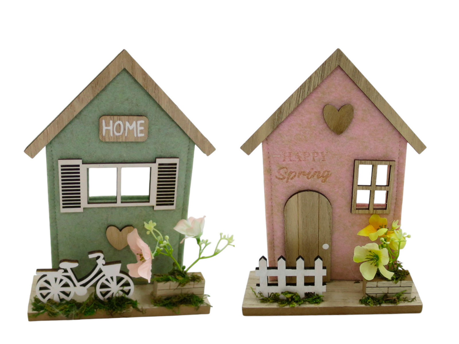 DEKOHAUS - Hellgrün, LIFESTYLE, Holz (15/21/5cm)