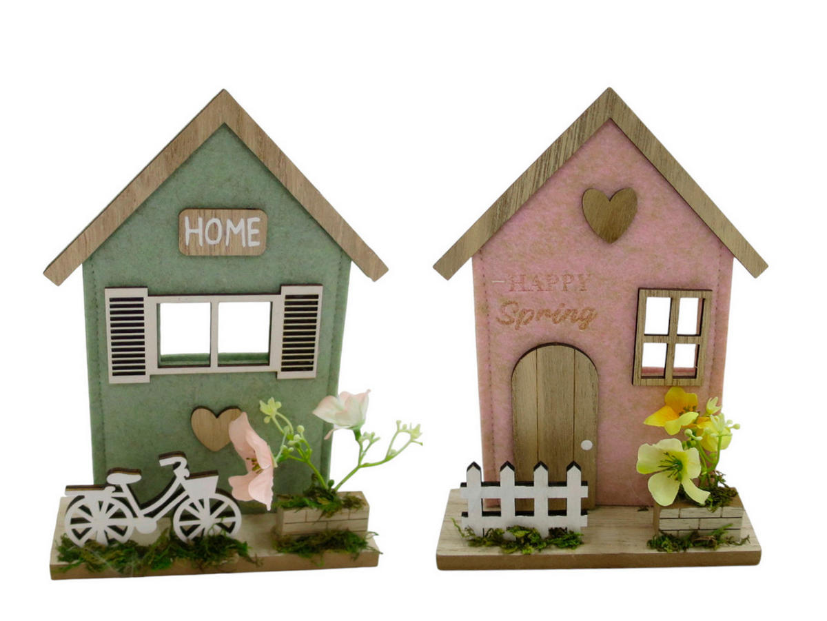 DEKOHAUS - Hellgrün, LIFESTYLE, Holz (15/21/5cm)