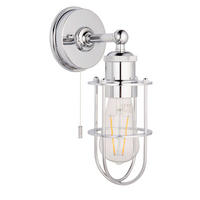 BADEZIMMER-WANDLEUCHTE 11/28,6 cm   - Chromfarben, KONVENTIONELL, Metall (11/28,6cm) - ENDON