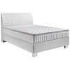 BOXSPRINGBETT 140/200 cm  in Weiß  - Chromfarben/Weiß, KONVENTIONELL, Kunststoff/Textil (140/200cm) - Hom`in