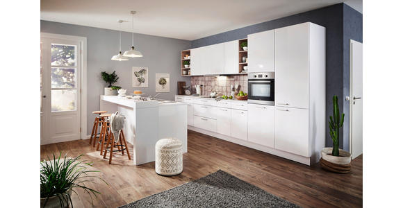 EINBAUKÜCHE - Braun/Weiß, Design, Holzwerkstoff - Dieter Knoll