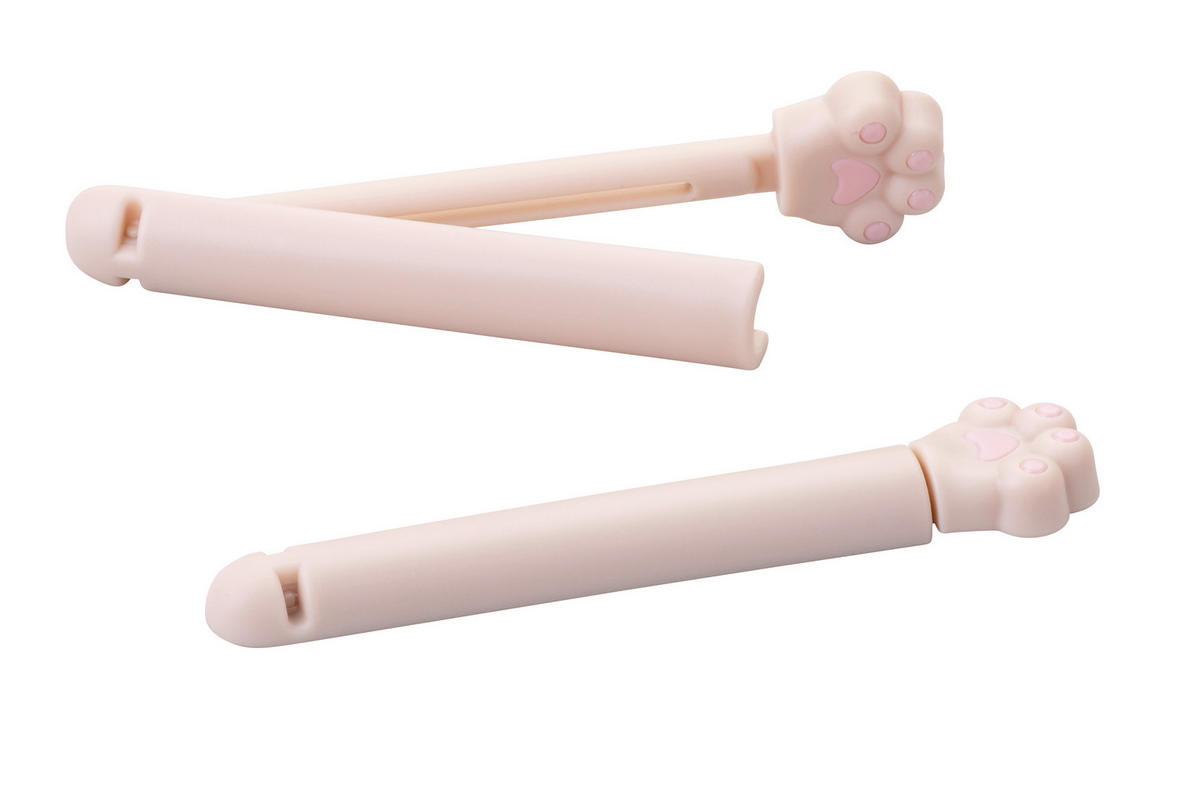 VERSCHLUSSCLIPS  - Beige, KONVENTIONELL, Kunststoff (11/2,5/1cm) - Fackelmann