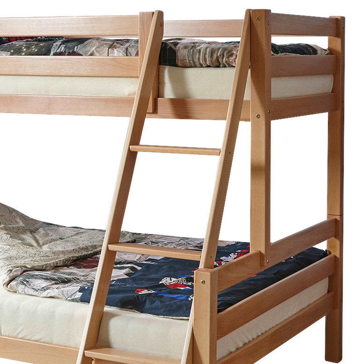 ETAGENBETT - Buchefarben, MODERN, Holz (140/200cm) - MID.YOU