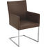 SCHWINGSTUHL in Metall, Leder Braun, Edelstahlfarben - Edelstahlfarben/Braun, Design, Leder/Metall (54/90,5/63cm) - Bert Plantagie SCHWINGSTUHL in Metall, Leder Braun, Edelstahlfarben - Edelstahlfarben/Braun, Design, Leder/Metall (54/90,5/63cm) - Bert Plantagie