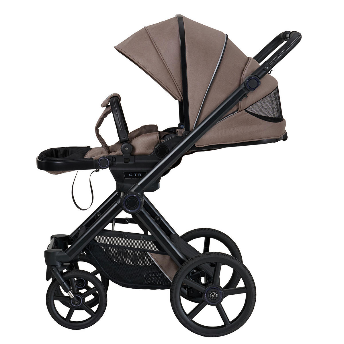 KINDERWAGENSET IVY GTR Outdoor  - Schwarz/Cappuccino, Basics, Textil/Metall (94/58/119cm) - Hartan