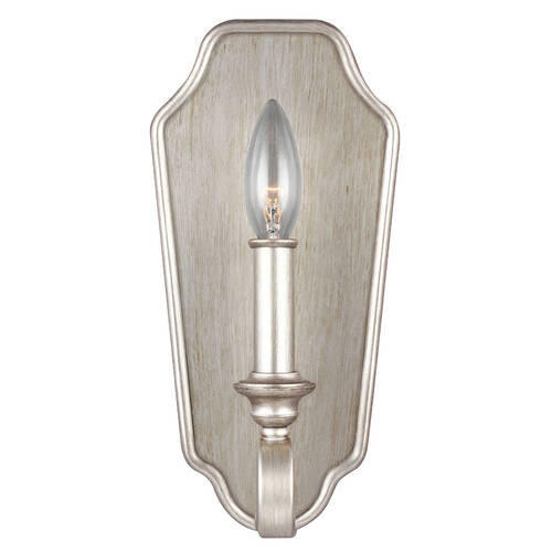 STENSKA SVETILKA  Elstead Dewitt ///220-240 V/E14 - srebrne barve, Konvencionalno, kovina (14.6/30.1/13.2cm) - Elstead Lighting