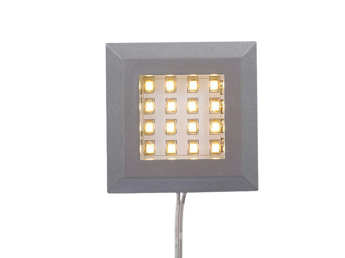 OSVĚTLENÍ SKLENĚNÉ POLICE,  - barvy stříbra, Basics, kov/plast - Xora