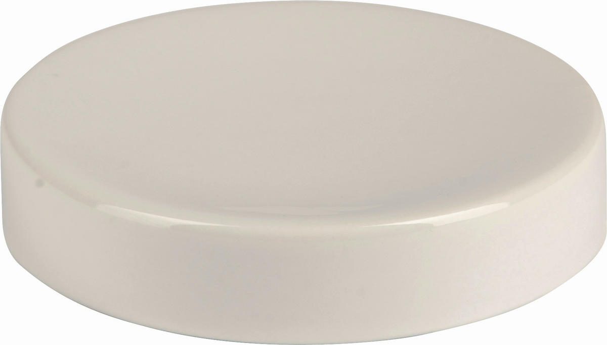 SEIFENSCHALE Keramik  - Weiß, Basics, Keramik (12,4/2,7/12,4cm) - Sadena