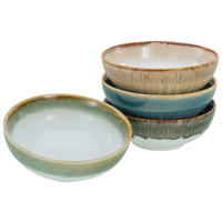 SCHÜSSELSET 4-teilig Cascade Bowls Mix 16,5 cm   - Blau/Braun, Basics, Keramik (16,5cm) - Creatable