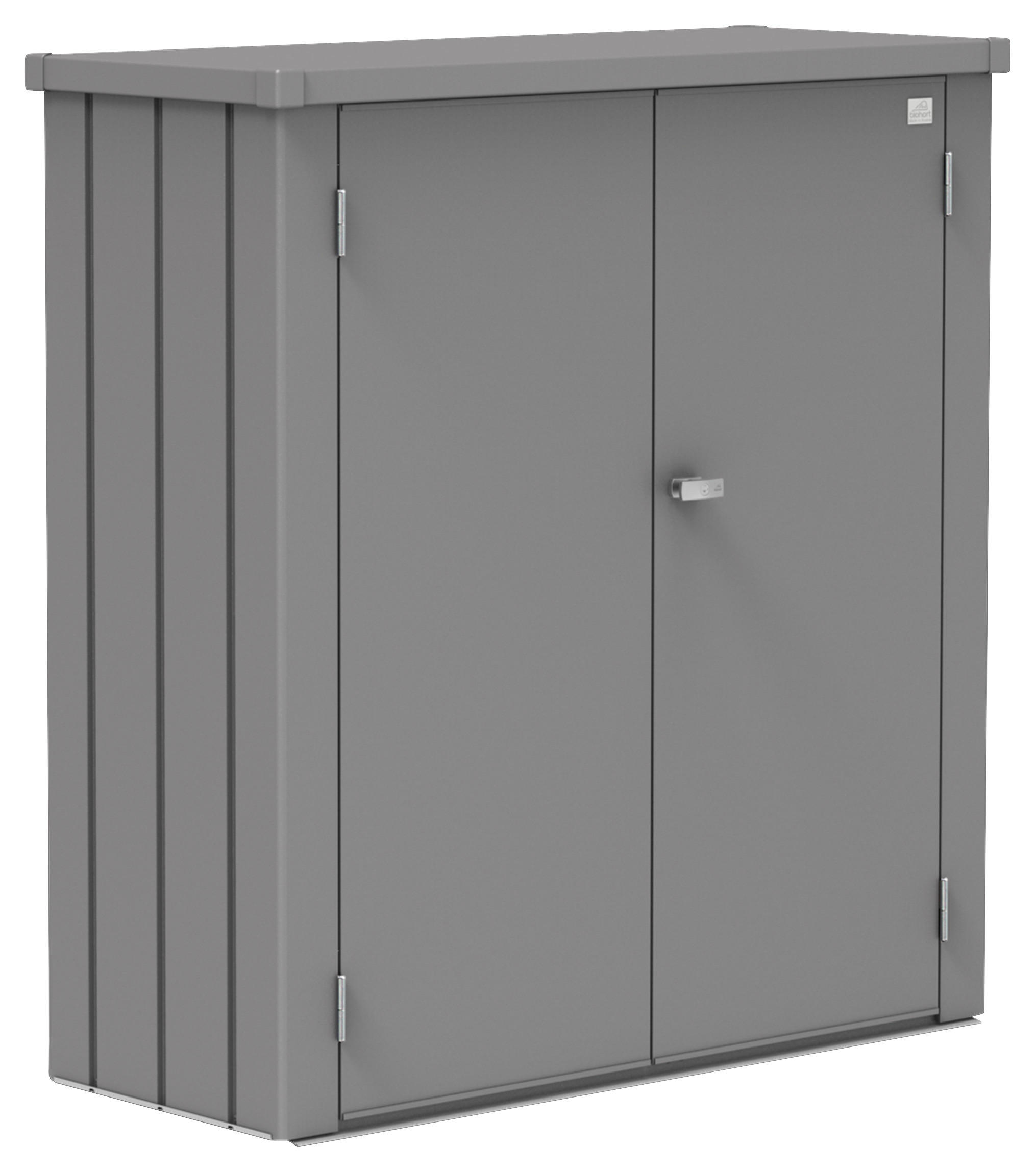 GERÄTESCHRANK 132/140/57 cm  - Grau, Design, Metall (132/140/57cm) - Biohort