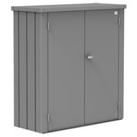 GERÄTESCHRANK 132/140/57 cm  - Grau, Design, Metall (132/140/57cm) - Biohort