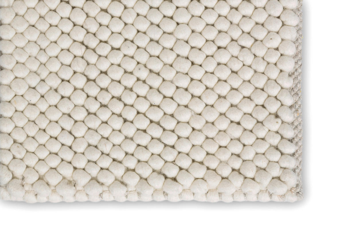 HANDWEBTEPPICH 140/200 cm Poppy Weiß  - Weiß, Basics, Textil (140/200cm) - Schöner Wohnen
