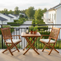 SET ZA BALKON  les     naravne barve    - naravne barve, Moderno, les - Gardenson