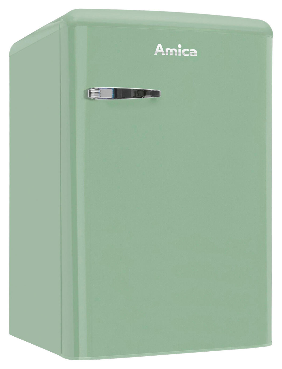 KÜHLSCHRANK 55/86/61,5 cm VKS15623-1M  - Mintgrün, Basics, Glas/Metall (55/86/61,5cm) - Amica