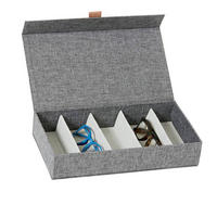 BRILLENBOX - Grau, Basics, Karton/Textil (30/17/6cm) - Store It