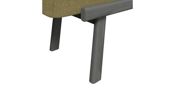 SITZBANK 190/45/55 cm Flachgewebe Anthrazit, Graphitfarben, Grün Esche massiv  - Anthrazit/Graphitfarben, ROMANTIK / LANDHAUS, Holz/Textil (190/45/55cm) - Dieter Knoll