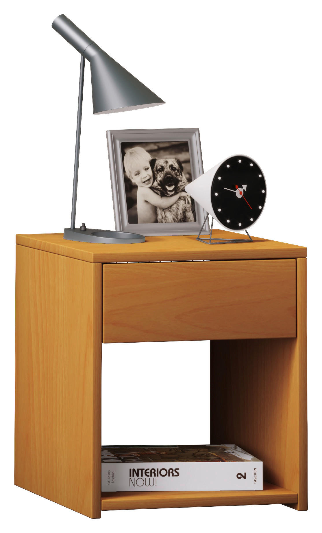 NACHTSCHRANK 35/40/35 cm  - Buchefarben, KONVENTIONELL, Holzwerkstoff (35/40/35cm) - MID.YOU