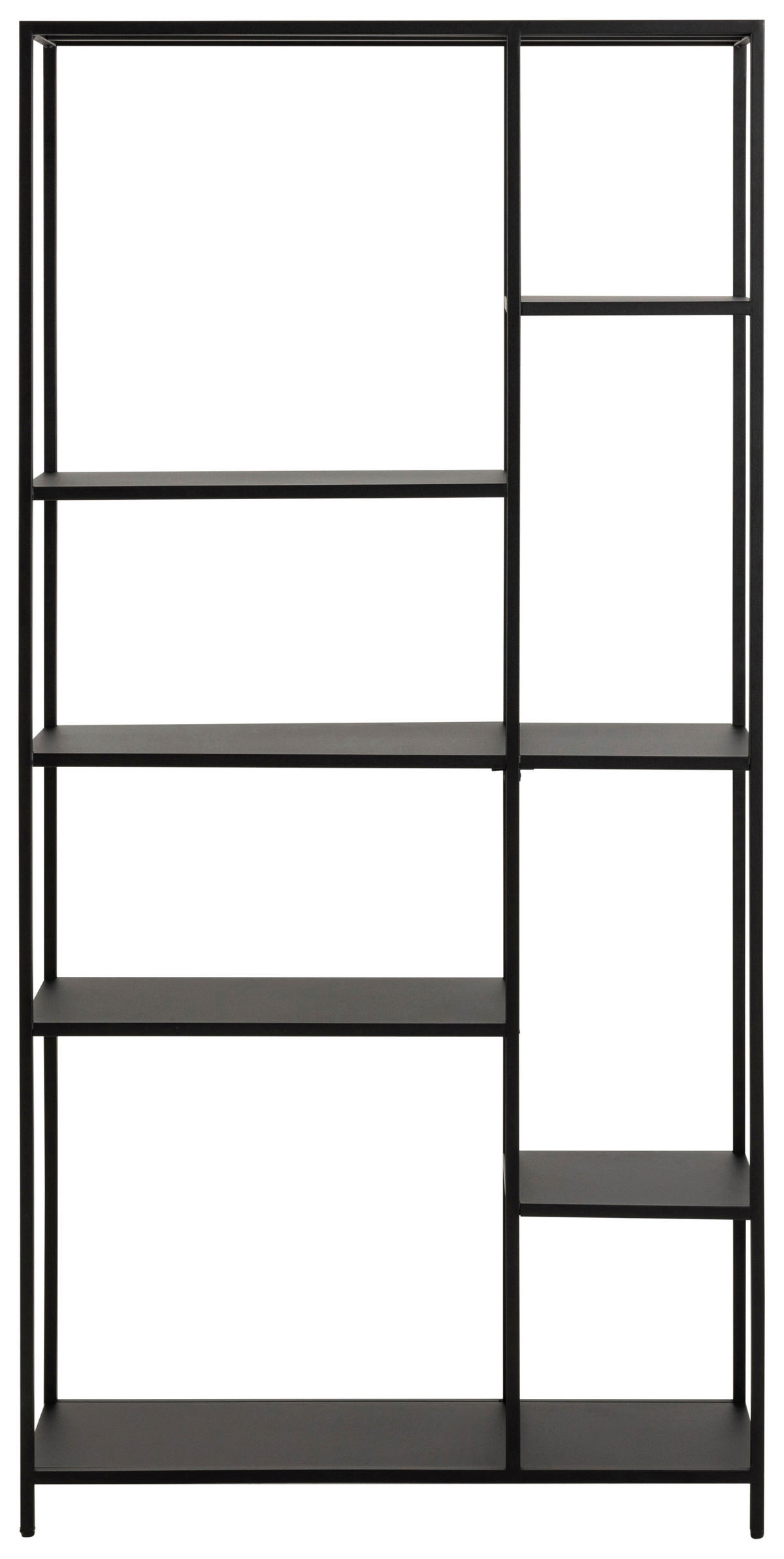 REGALELEMENT  79,5/165/30 cm Schwarz  - Schwarz, Konventionell, Metall (79,5/165/30cm) - MID.YOU