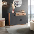 KOMMODE  in 119,9/82/34,7 cm  - Anthrazit/Schwarz, MODERN, Holzwerkstoff/Kunststoff (119,9/82/34,7cm) - Xora
