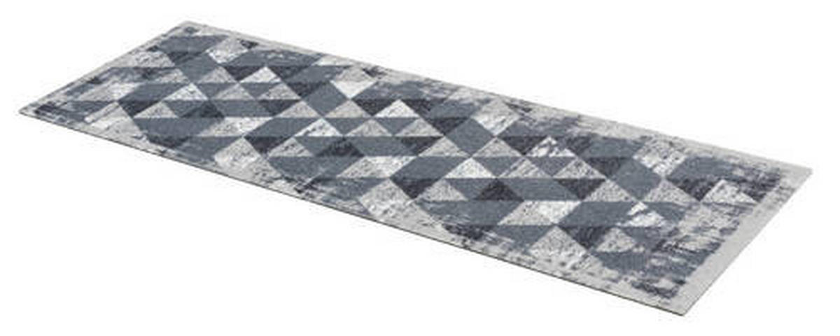 KUHINJSKA STAZA  bela, svetlosiva     - bela/svetlosiva, Dizajnerski, tekstil (50/150cm)
