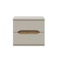 NOČNA OMARICA, peščene barve  - peščene barve, Moderno, leseni material (50,4/44,3/41,5cm) - Hom`in