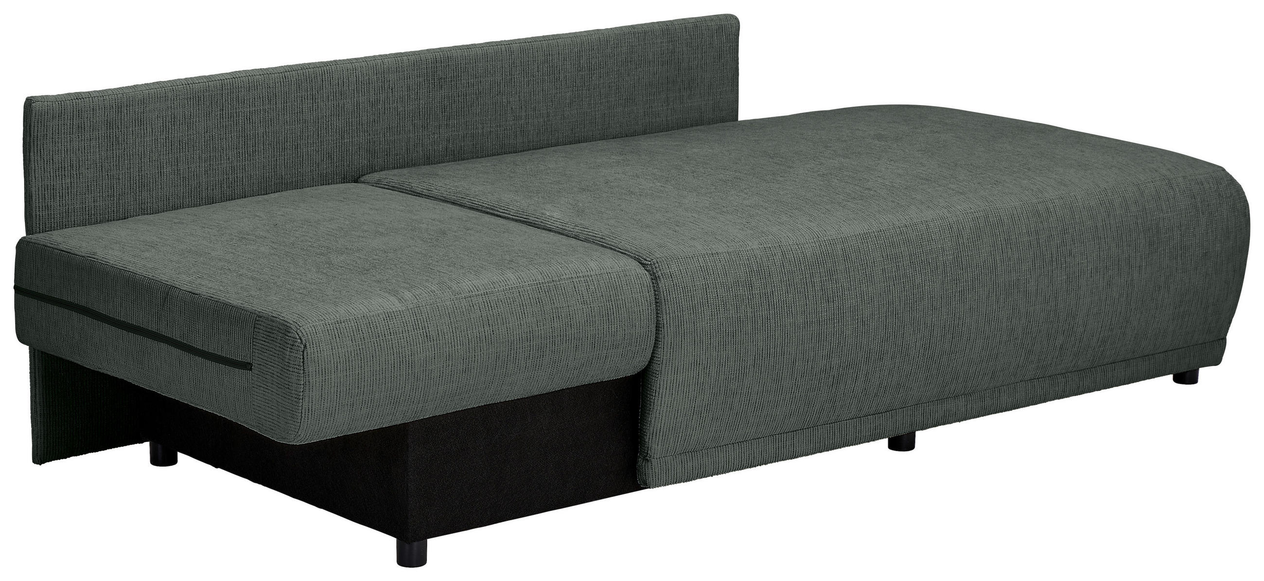 CHAISELONGUE Chenille Anthrazit  - Anthrazit/Schwarz, KONVENTIONELL, Kunststoff/Textil (93/73/171cm) - Carryhome