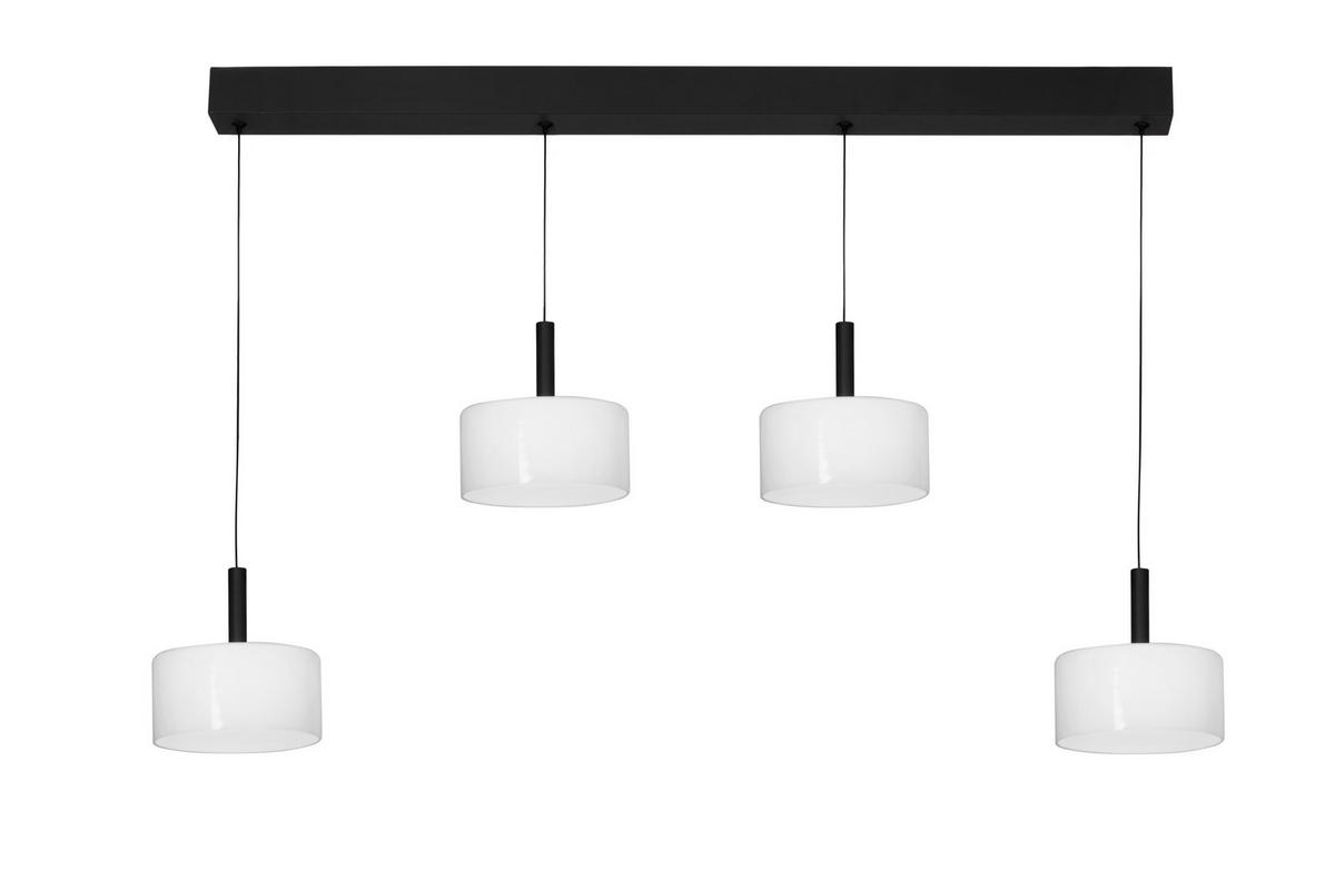 LED-HÄNGELEUCHTE Philadelphia 134/20/160 cm   - Weiß, Design, Glas/Metall (134/20/160cm) - Dieter Knoll