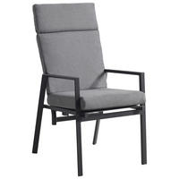 GARTENSESSEL Aluminium Grau  - Grau, Design, Textil/Metall (56,5/105/69,5cm) - Ambia Garden