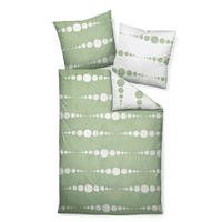 POSTELJINA 135/200 cm  J.D.  - bijela/zelena, Konvencionalno, tekstil (135/200cm) - Janine