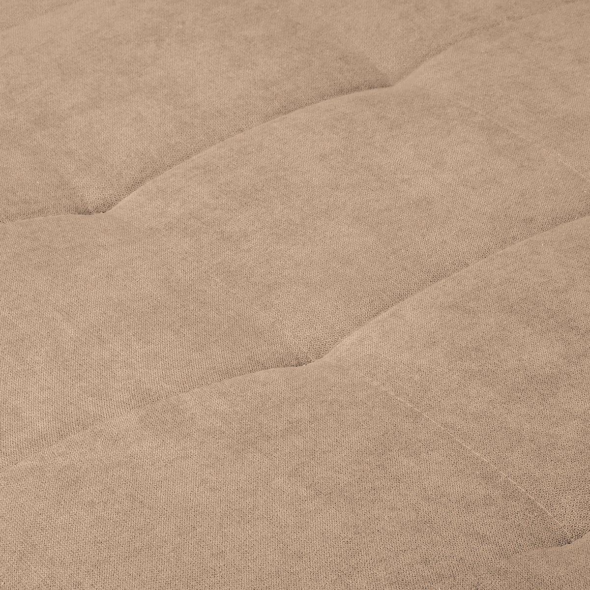 ECKSOFA inkl. Hocker Ariella Creme Mikrofaser  - Creme/Naturfarben, Design, Holz/Textil (161/231cm) - Livetastic