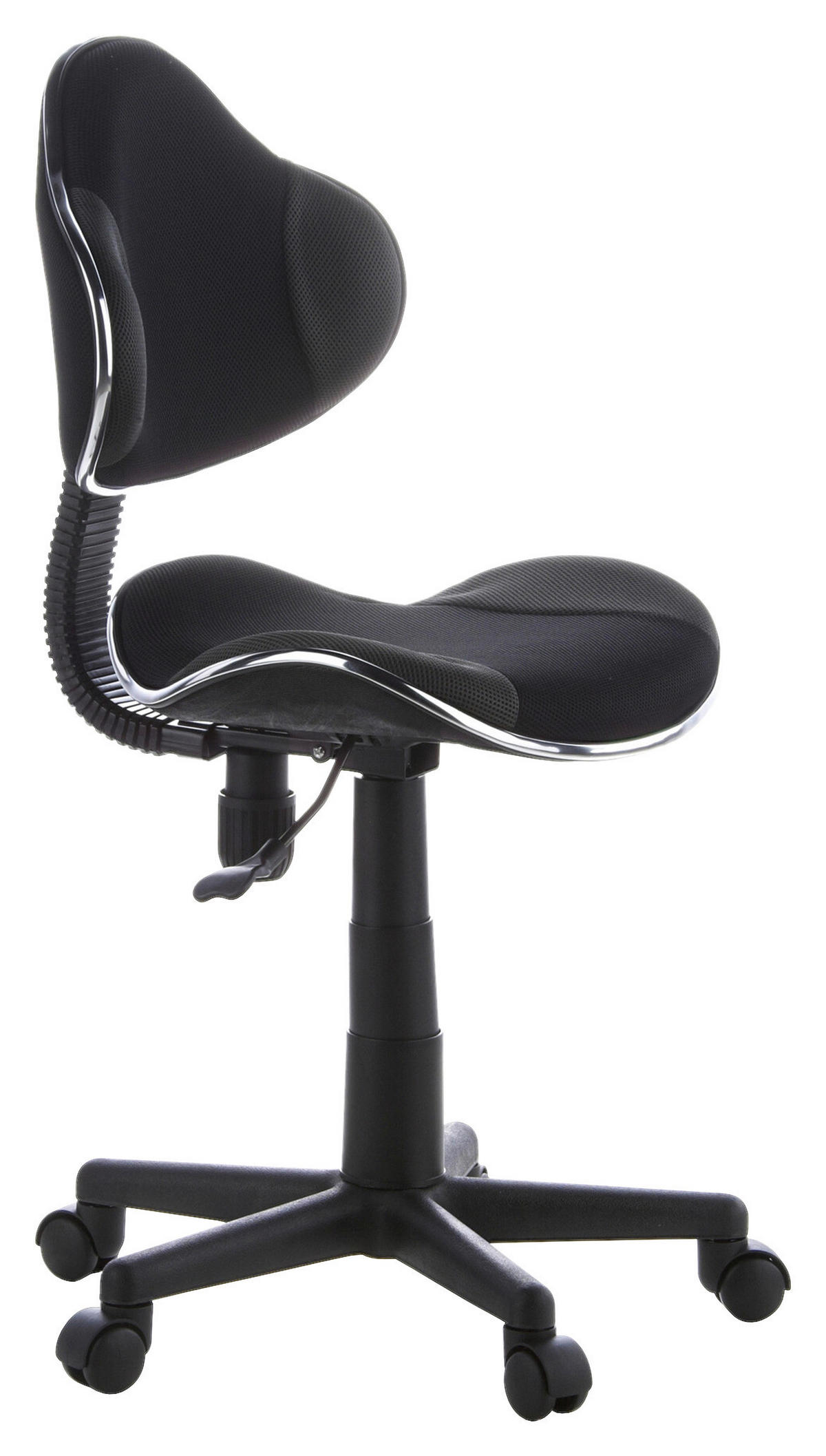 JUGENDDREHSTUHL Grau, Schwarz  - Schwarz/Grau, Basics, Kunststoff (45/86-101/42cm) - MID.YOU