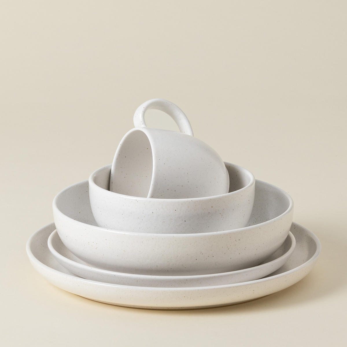 KOMBISERVICE Weiß PACIFICA 5-teilig 1 Personen  - Weiß, Basics, Keramik - Costa Nova