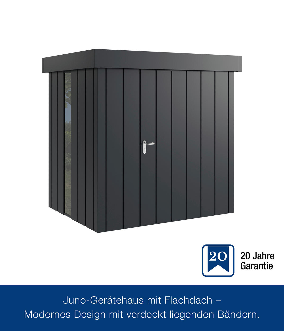 GERÄTEHAUS 229/220/181 cm  - Anthrazit, Basics, Metall (229/220/181cm)