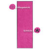 SCHMUTZFANGMATTE  60/180 cm  Pink  - Pink, Basics, Kunststoff/Textil (60/180cm)