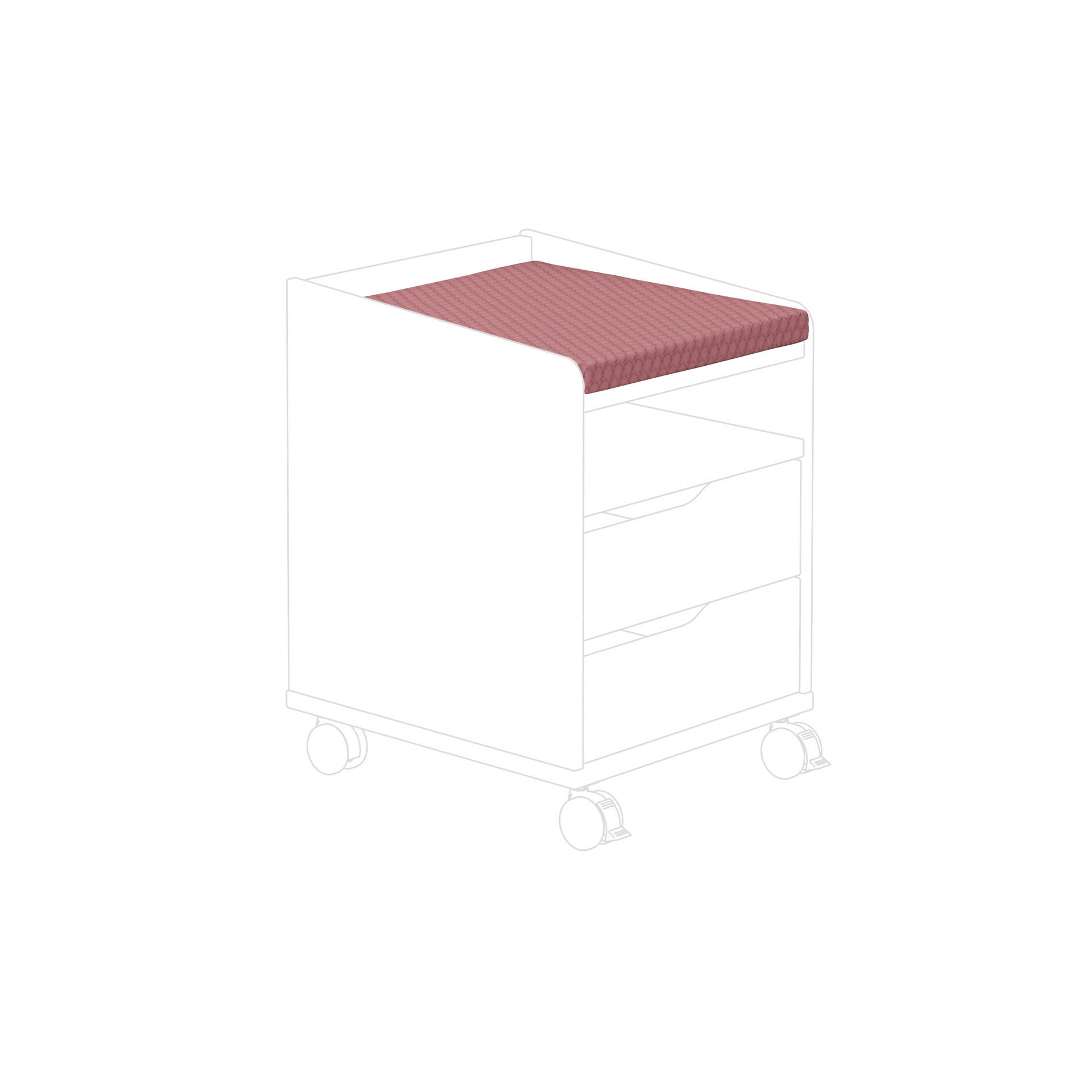 SITZKISSEN  - Rosa, Basics, Textil (44/5/39cm) - Paidi
