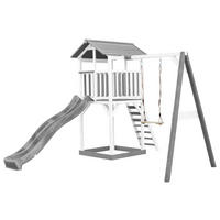 SPIELTURM 283,6/241,9/349 cm  - Weiss/Grau, Konventionell, Holz/Kunststoff (283,6/241,9/349cm)