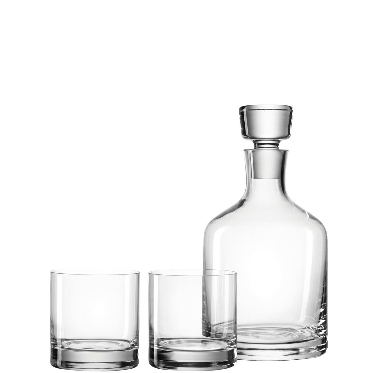 WHISKY-GLÄSERSET 3-teilig  - Klar, Basics, Glas (32/14/28,1cm) - Leonardo