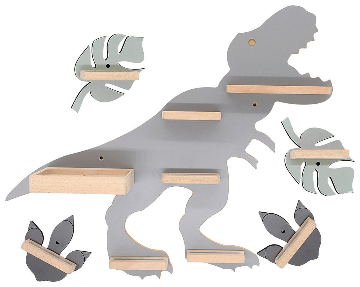 KINDERREGAL  - Grau, Modern, Holzwerkstoff (52/44/19cm) - Livetastic