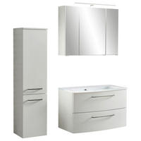 Baie 110 cm - alb, Konventionell, sticlă/material pe bază de lemn (110cm) - Held