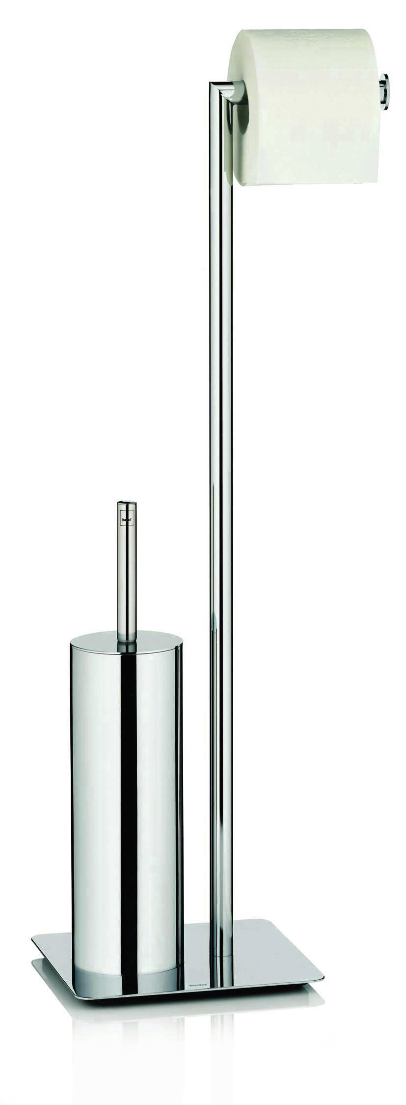 WC-BÜRSTENGARNITUR - Basics, Kunststoff/Metall (20/20/71cm) - Kela