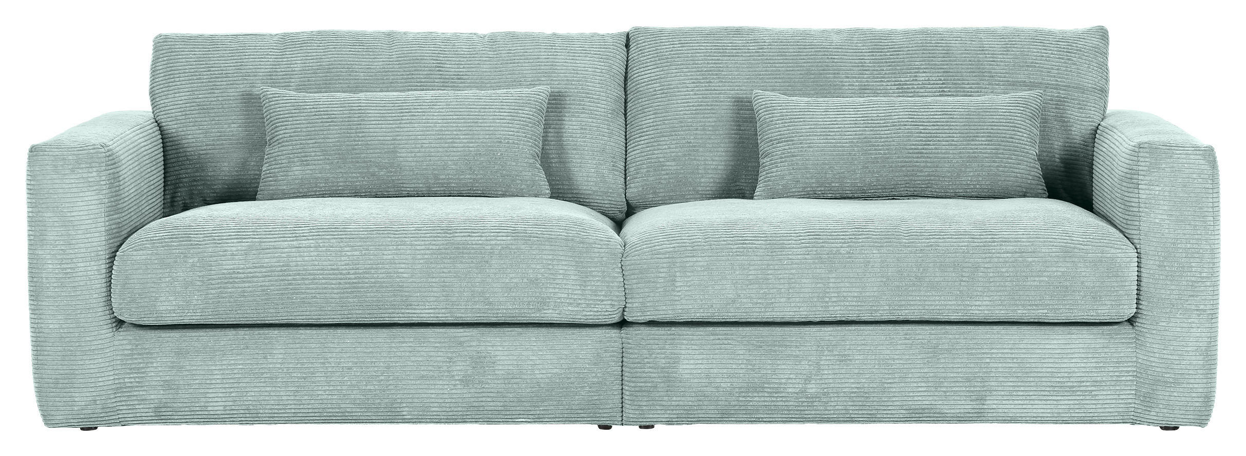 NAGY KANAPÉ textil mentazöld  - fekete/mentazöld, Konventionell, műanyag/textil (260/66/115cm) - MID.YOU
