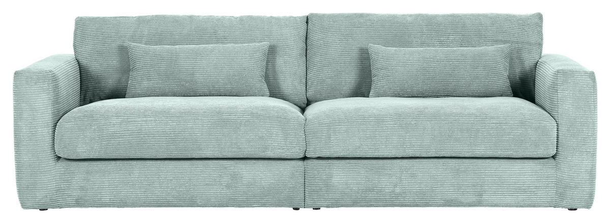 NAGY KANAPÉ textil mentazöld  - fekete/mentazöld, Konventionell, műanyag/textil (260/66/115cm) - MID.YOU
